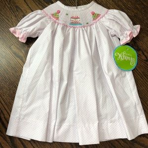 Smocked Girls Birthday Dress 18 months